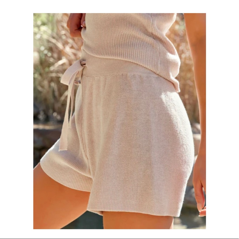 Ash cotton high rise shorts